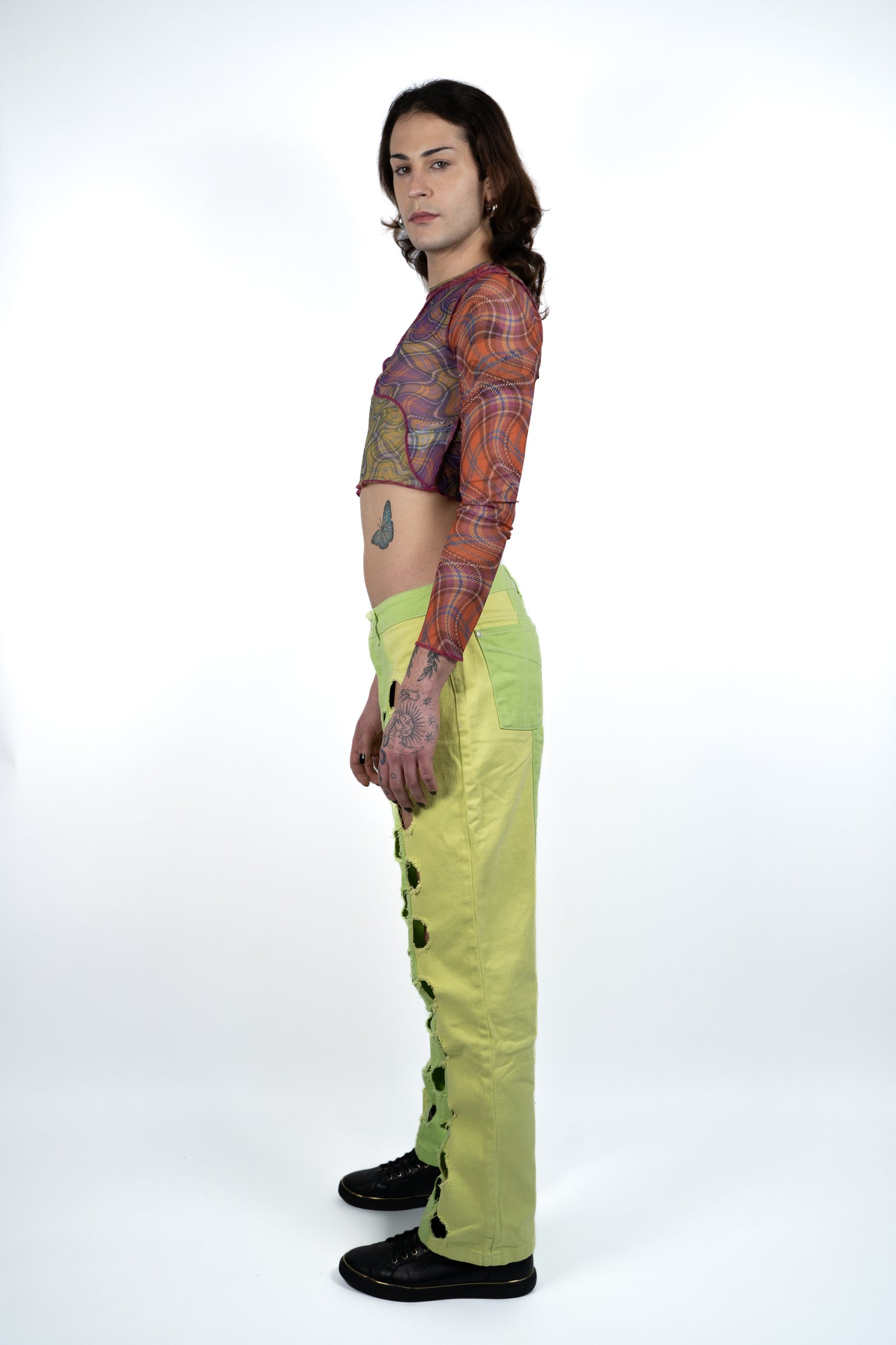 Duotone Cut-Out Jeans