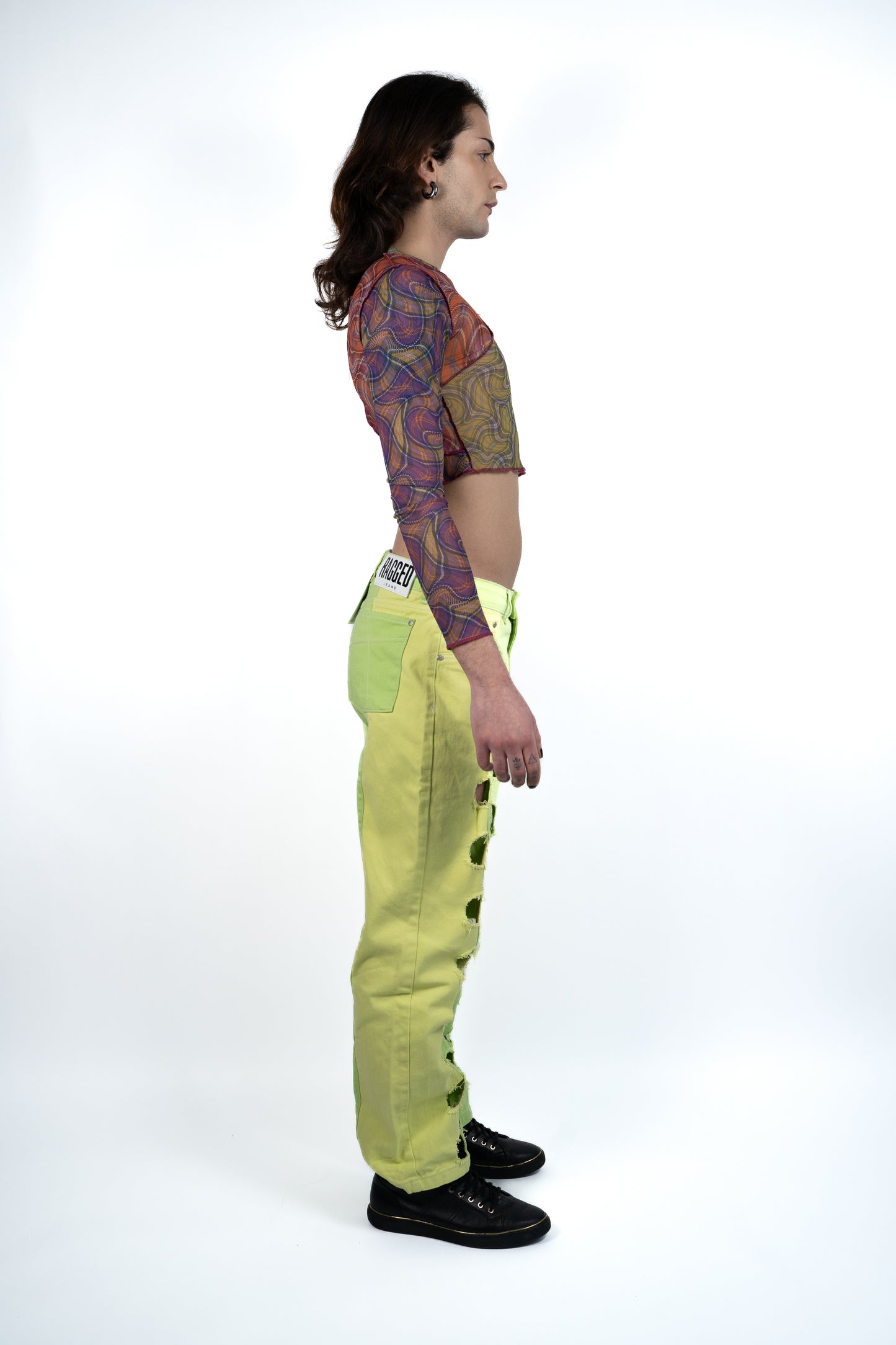 Duotone Cut-Out Jeans