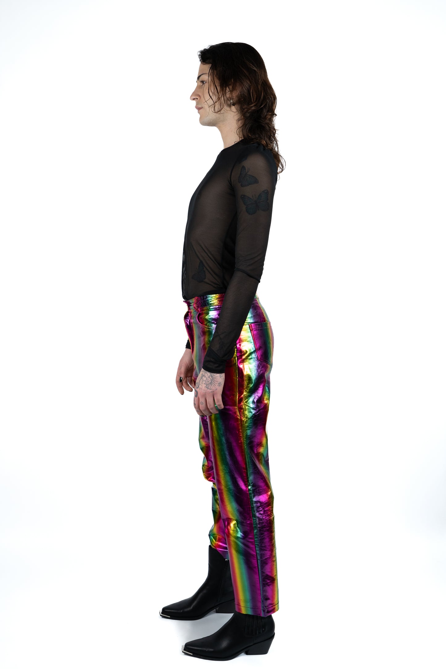 Metallic Rainbow Pants