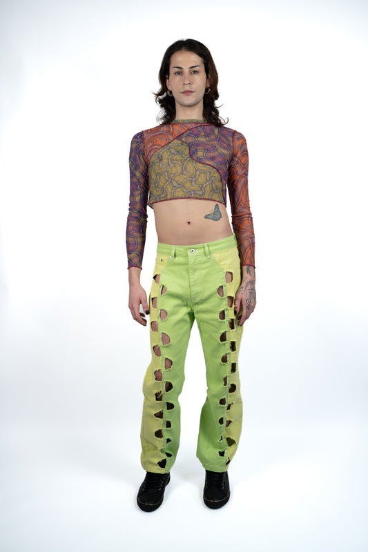 Duotone Cut-Out Jeans