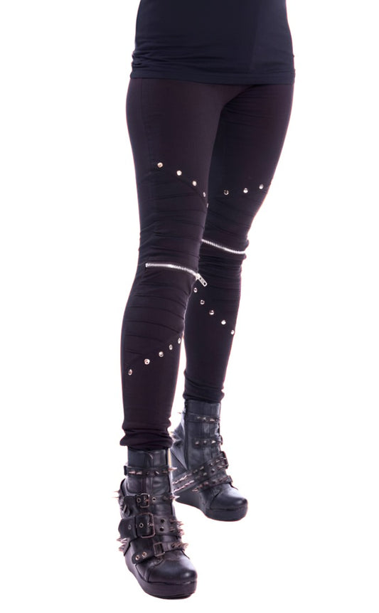 Studded Black Leggings DearMx.com