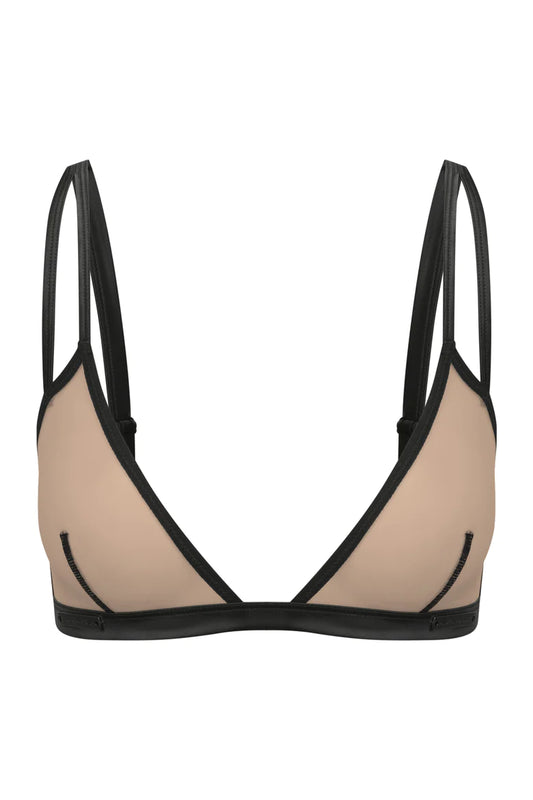 Depp Dark Double Strap Bra Top DearMx.com